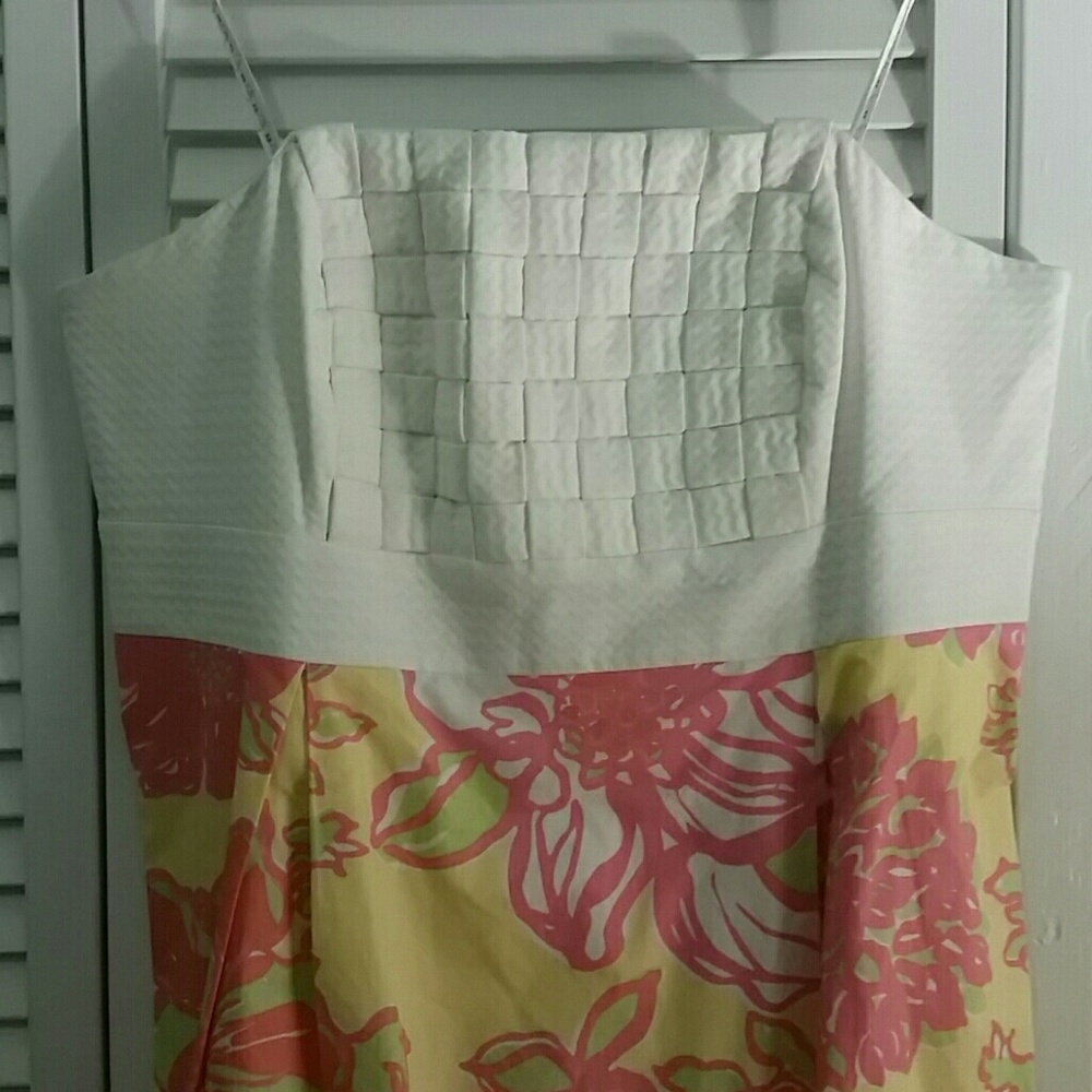 Lilly Pulitzer Strapless Dress Sz 10
